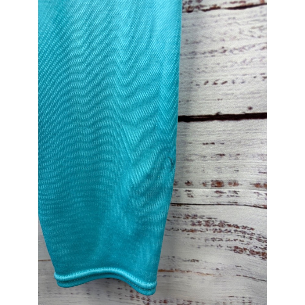VTG Patagonia Capilene Kids 14 Turquoise Thermal Base Layer Leggings USA Made - Picture 3 of 16